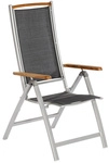 MERXX Klappstuhl &raquo;Siena&laquo;, BxTxH: 64 x 64 x 117 cm, Aluminium/ Textil/