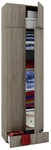 VCM Mehrzweckschrank &raquo;Vandol I&laquo;, BxHxL: 39 x 238 x 70 cm, Holzwerkstoff - braun