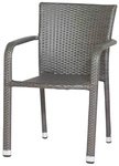 GARDAMO Stapelsessel &raquo;Minas&laquo;, Kunststoff, BxHxT: 60 x 83 x 56 cm - grau