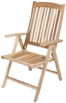 GARDEN PLEASURE Gartensessel &raquo;Java&laquo;, Holz, BxHxT: 59 x 105 x 70 cm - beige