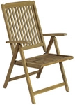 GARDEN PLEASURE Gartenstuhl &raquo;Solo&laquo;, BxTxH: 58 x 66 x 103 cm, Holz - braun