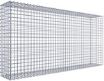 Gabiona Spiralgabione, LxHxT: 200 x 100 x 30 cm - silberfarben