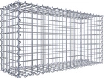 Gabiona Spiralgabione, LxHxT: 100 x 50 x 30 cm - silberfarben