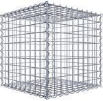 Gabiona Spiralgabione, LxHxT: 50 x 50 x 50 cm - silberfarben