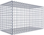 Gabiona Spiralgabione, LxHxT: 100 x 60 x 50 cm - silberfarben