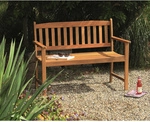acamp&reg; Gartenbank &raquo;WOODY&laquo;, Holz, 2-Sitzer, BxHxT: 110 x 86 x 56 cm - braun