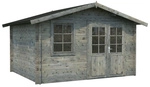 PALMAKO Blockbohlenhaus &raquo;Klara&laquo;, Holz, BxHxT: 424 x 245 x 300 cm (Au&szlig;enma&szlig;e inkl.