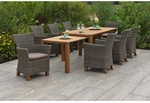 MERXX Gartenm&ouml;belset &raquo;Toskana&laquo;, 8 Sitzpl&auml;tze, Aluminium/Kunststoff/Akazienholz,
