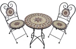 GARDEN PLEASURE Balkonm&ouml;belset &raquo;Amarillo&laquo;, Metall, 3-teilig - schwarz