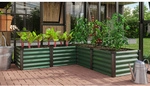 VITAVIA Hochbeet &raquo;In&Out&laquo;, BxHxL: 185 x 40,3 x 185 cm, Zincalume/Aluminium -...