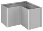 BIOHORT Pflanzbeet &raquo;Belvedere MIDI&laquo;, silber-metallic, Metall - silberfarben