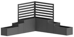 BIOHORT Blumenkasten &raquo;DaVinci&laquo;, BxHxT: 299,5 x 168 x 299,5 cm, Metall - grau