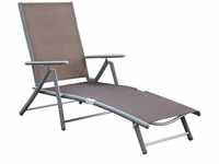 MERXX Deckchair »Deck chair«, Aluminium - silberfarben