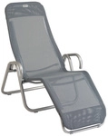 Gartenliege &raquo;Calypso&laquo;, 137x75x107cm, bis 110kg - grau