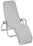 Gartenliege &raquo;Calypso&laquo;, 137x75x107cm, bis 110kg - grau