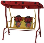 GARDAMO Kinder-Hollywoodschaukel &raquo;Marie&laquo;, 2-Sitzer - rot