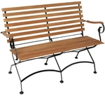 MERXX Bank &raquo;Schlo&szlig;garten&laquo;, Holz, 2-Sitzer, BxHxT: 125 x 85 x 58 cm - braun