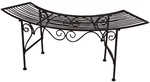 GARDEN PLEASURE Gartenbank &raquo;Fuego&laquo;, Eisen, BxHxT: 46 x 47 x 46 cm - braun