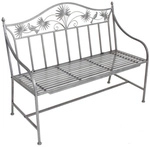 GARDEN PLEASURE Bank, Stahl, BxHxT: 111 x 84 x 52 cm - grau