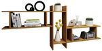 VCM Wandregal &raquo;Sirola&laquo;, BxHxL: 19,7 x 80 x 188 cm, Holzwerkstoff - braun