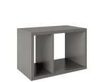 PHOENIX Raumteiler-Regal &raquo;Fortuna&laquo;, BxHxL: 58 x 39,2 x 34 cm, Holz - grau