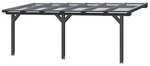 SKANHOLZ Terrassendach &raquo;Bormio&laquo;, 648 x 400 cm (BxT), Leimholz, anthrazit - grau