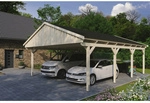SKANHOLZ Carport &raquo;Fichtelberg&laquo;, BxT: 618 x 808 cm, Firsth&ouml;he: 362 cm, unbehandelt