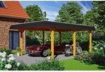 SKANHOLZ Carport &raquo;Wendland&laquo;, BxT: 409 x 628 cm, Firsth&ouml;he: 247 cm, farbbehandelt -