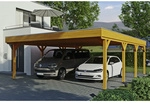 SKANHOLZ Carport &raquo;Grunewald&laquo;, BxT: 622 x 796 cm, Firsth&ouml;he: 255 cm, lasiert -