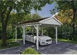 SKANHOLZ Carport &raquo;Fichtelberg&laquo;, BxT: 317 x 566 cm, Firsth&ouml;he: 303 cm, lasiert -