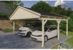 SKANHOLZ Carport &raquo;Fichtelberg&laquo;, BxT: 618 x 566 cm, Firsth&ouml;he: 362 cm, unbehandelt
