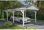 SKANHOLZ Carport &raquo;Fichtelberg&laquo;, BxT: 317 x 808 cm, Firsth&ouml;he: 303 cm, lasiert -