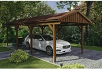 SKANHOLZ Carport &raquo;Fichtelberg&laquo;, BxT: 317 x 808 cm, Firsth&ouml;he: 303 cm, lasiert -