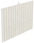 SKANHOLZ R&uuml;ckwand, BxH: 341 x 220 cm, Holz, wei&szlig;