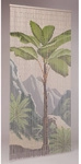 CONACORD Vorhang, BxH: 90 x 200 cm, Tropical-Motiv, beige/gr&uuml;n