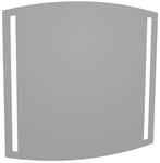 FACKELMANN Spiegelelement &raquo;B.style&laquo;, BxHxT: 80,5 x 80 x 2 cm - grau