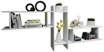 VCM Wandregal &raquo;Sirola&laquo;, BxHxL: 19,7 x 80 x 188 cm, Holzwerkstoff - weiss