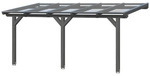 SKANHOLZ Terrassendach &raquo;Bormio&laquo;, 541 x 350 cm (BxT), Leimholz, schiefergrau