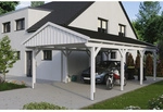 SKANHOLZ Carport &raquo;Fichtelberg&laquo;, BxT: 423 x 808 cm, Firsth&ouml;he: 326 cm, lasiert -