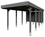 SKANHOLZ Einzelcarport &raquo;Friesland Set 12&laquo;, 314 x 708 cm (BxT), mit...