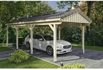 SKANHOLZ Carport &raquo;Fichtelberg&laquo;, BxT: 317 x 808 cm, Firsth&ouml;he: 303 cm, unbehandelt