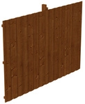 SKANHOLZ R&uuml;ckwand, BxH: 341 x 220 cm, Holz, nussbaum
