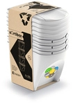 PROSPERPLAST Abfalleimer &raquo;Sortibox&laquo;, 4er Set, wei&szlig;, 39,2x29,3x51,8 cm - grau