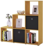 VCM Regal &raquo;Nitas&laquo;, BxHxL: 29 x 104,5 x 107,5 cm, Holzwerkstoff - braun