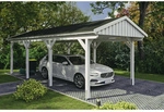 SKANHOLZ Carport &raquo;Fichtelberg&laquo;, BxT: 317 x 808 cm, Firsth&ouml;he: 303 cm, lasiert -