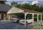 SKANHOLZ Carport &raquo;Fichtelberg&laquo;, BxT: 618 x 808 cm, Firsth&ouml;he: 362 cm, unbehandelt