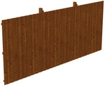 SKANHOLZ R&uuml;ckwand, BxH: 550 x 220 cm, Holz, nussbaum