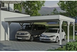 SKANHOLZ Carport &raquo;Grunewald&laquo;, BxT: 622 x 554 cm, Firsth&ouml;he: 255 cm, lasiert -
