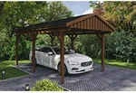 SKANHOLZ Carport &raquo;Fichtelberg&laquo;, BxT: 317 x 566 cm, Firsth&ouml;he: 303 cm, lasiert -