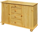 SIT Kommode, BxHxL: 119 x 81 x 38 cm, Kiefernholz - braun